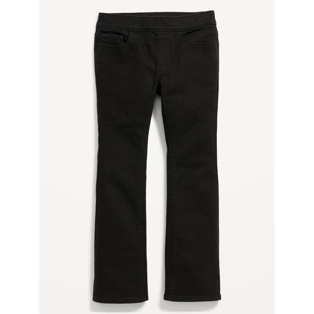 Old Navy Girls Wow Boot-Cut Pull-On Jeans - Black Wash - Large (10/12) - #730874